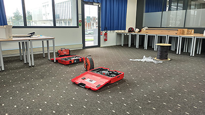 Travaux d'installation électrique dans la BU Sciences à partir du 02/12/2024 pour une durée de 3 mois.