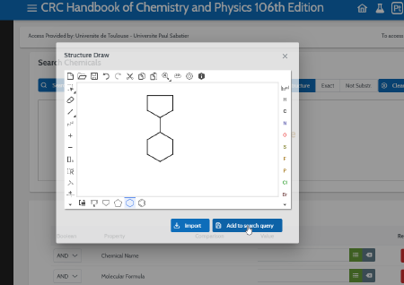 ChemNetBase Capture écran